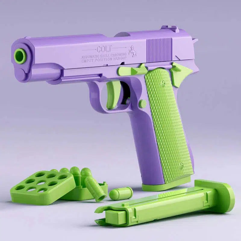 Colt 1911 Toy Gun Shell Ejecting Semi Auto Blaster-m416gelblaster-purple-m416gelblaster