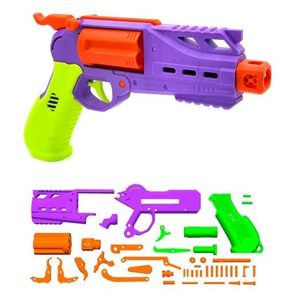 Hammerhead Hammer Prime Break Open 3D Print Revolver Blaster