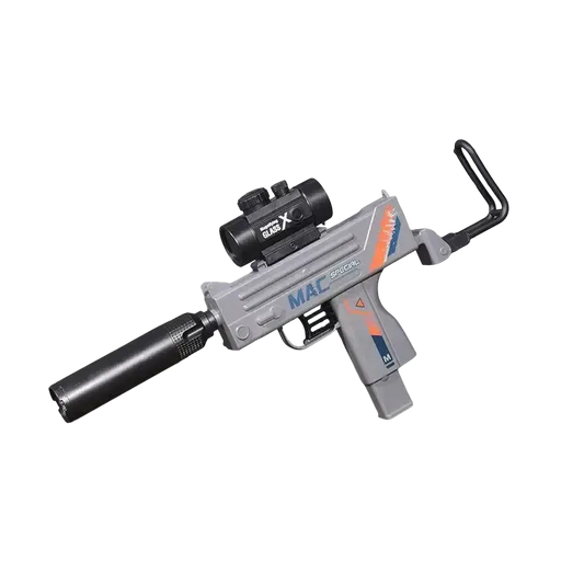 Hopper-Fed MAC11 Semi-Auto Orbeez Gun with Tracer