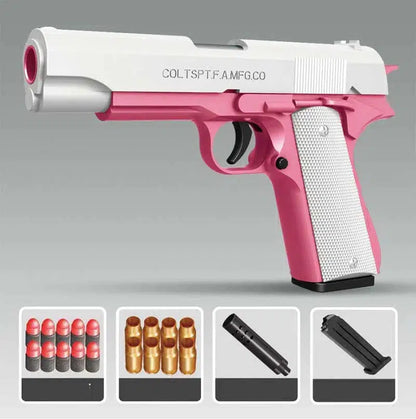 M1911 Soft Bullet Shell Ejecting Blaster-m416gelblaster-pink-m416gelblaster