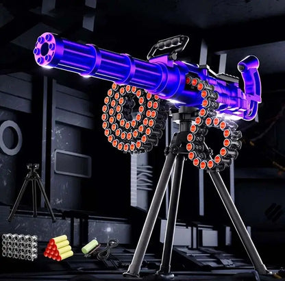 Electric Gold Gatling Nerf Gun with Rotating Belt-m416gelblaster-chameleon-m416gelblaster