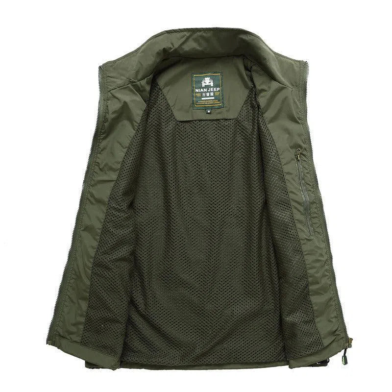 Quick-Drying Work Vest Mens Fishing Camping Sleeveless Jacket Outdoor  Waistcoats With Multi Pocket Army Green Vest XL : : Clothing,  Shoes & Accessories