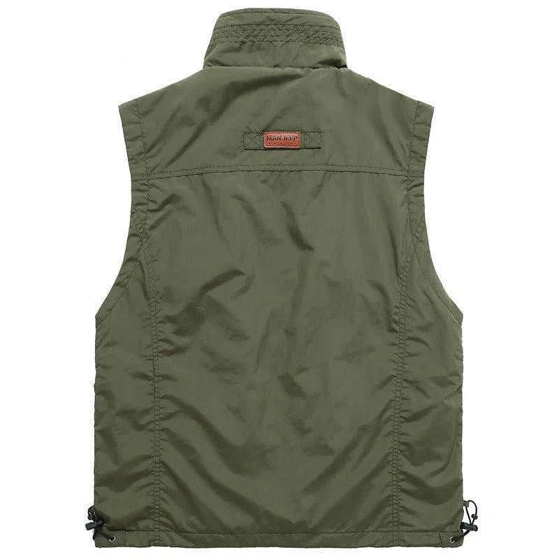 Outdoor Quick-drying Jacket Sleeveless Fishing Hunting Vest Multi-pocket Army Green 7838/7818 Down Vests-clothing-Biu Blaster-Uenel