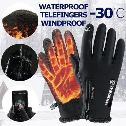 Outdoor Sport Gloves Waterproof / Windproof Riding Bicycle Motorcycle Skiing Climbing Touch Screen Gloves Telefingers-clothing-Biu Blaster-Uenel