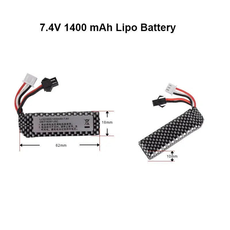7.4V 11.1V SM-Plug Lipo Battery for Most Gel Blasters-m416gelblaster-m416gelblaster