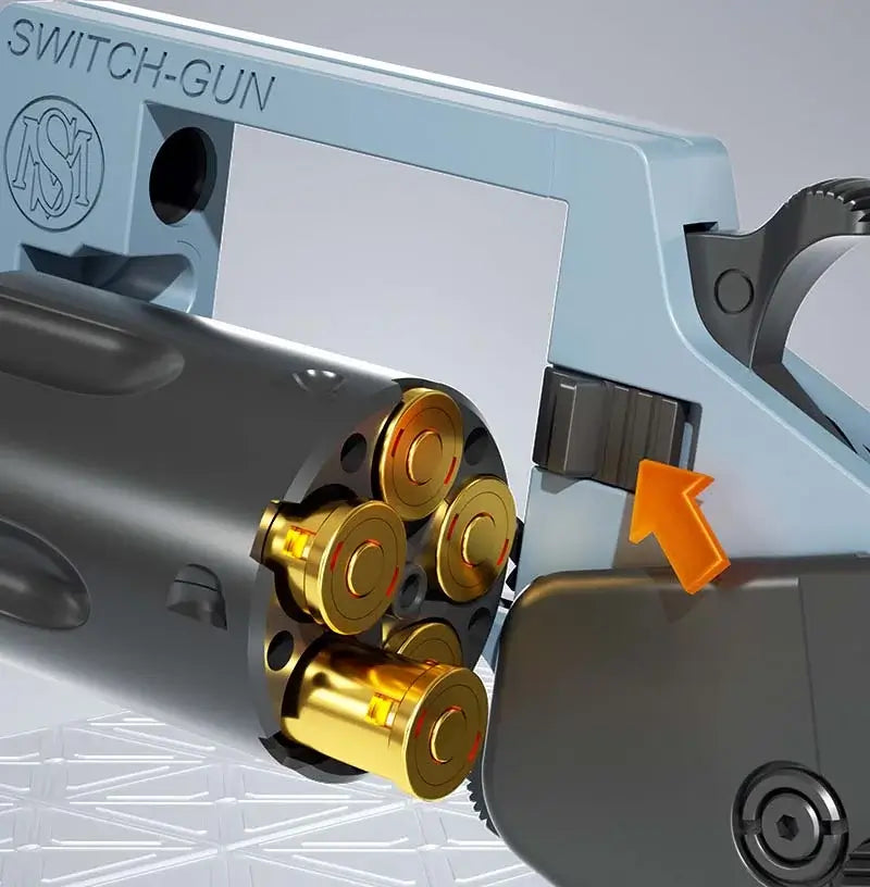 Switch Gun Soft Bullet Switch Gun Foldable Revolver Single Action Blaster ...