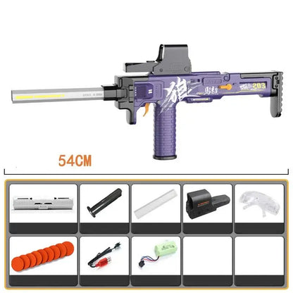MaChao Wolf SMG Electric Mag-Fed Foam Disc Launcher Toy-m416gelblaster-m416gelblaster