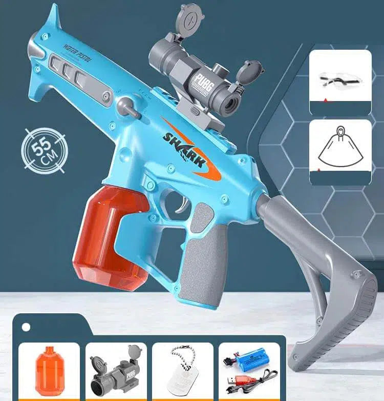 Laser Water Rifle Lehui Shark X Large Capactiy Semi/Full Auto Rifle Water Gun ...