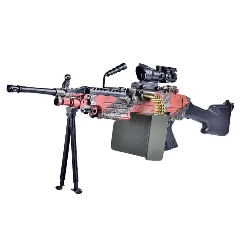 TG M249 Electric LMG Gel Blaster Toy Gun-m416gelblaster-camo red-m416gelblaster