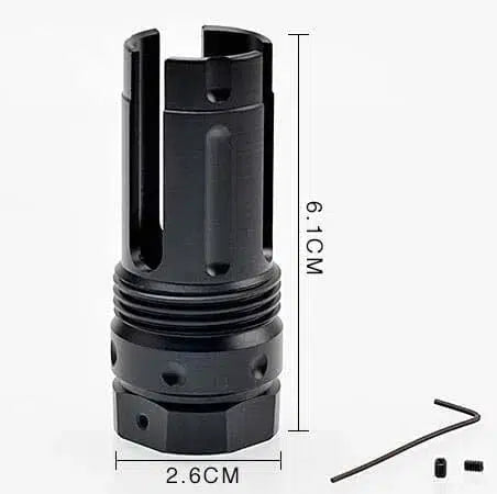 Gel Ball Blaster Metal Flash Hiders Fire Caps 19mm-m416gelblaster-trident-m416gelblaster
