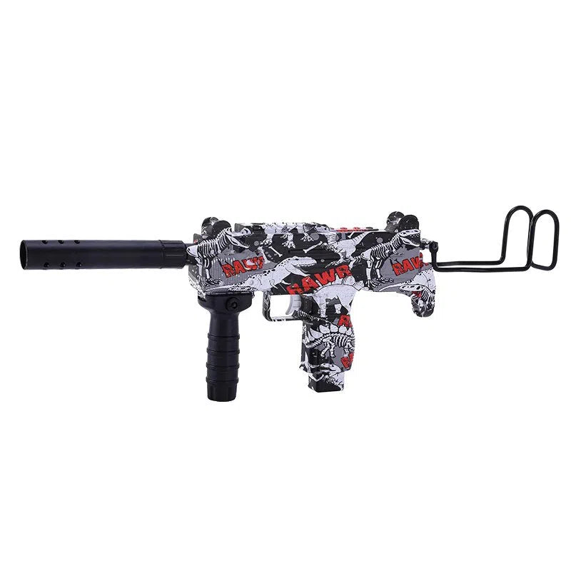 Electric Automatic Graffiti Mini UZI Orbeez Gun-m416gelblaster-black white-m416gelblaster