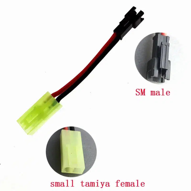 SM / XT30 / Mini Tamiya / T Plug Female/Male Connector Adapter 2pcs-m416gelblaster-Tamiya female to SM male-m416gelblaster