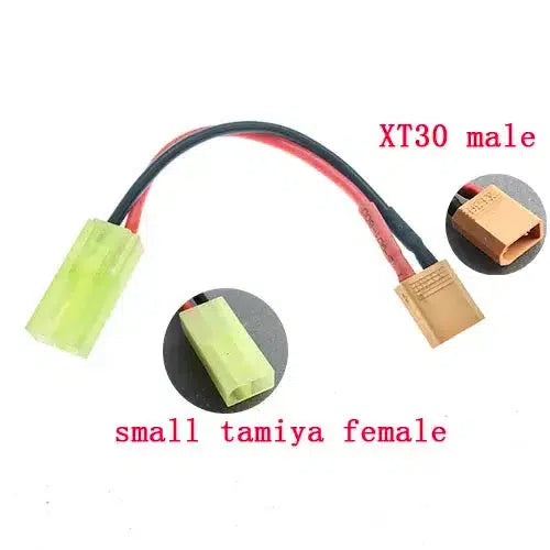 SM / XT30 / Mini Tamiya / T Plug Female/Male Connector Adapter 2pcs-m416gelblaster-Tamiya female to XT30 male-m416gelblaster