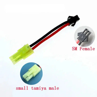 SM / XT30 / Mini Tamiya / T Plug Female/Male Connector Adapter 2pcs-m416gelblaster-Tamiya male to SM female-m416gelblaster