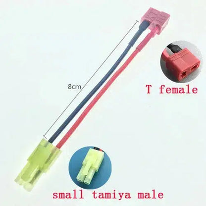 SM / XT30 / Mini Tamiya / T Plug Female/Male Connector Adapter 2pcs-m416gelblaster-Tamiya male to T female-m416gelblaster