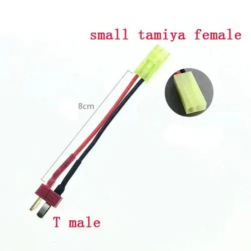 SM / XT30 / Mini Tamiya / T Plug Female/Male Connector Adapter 2pcs-m416gelblaster-T male to Tamiya female-m416gelblaster