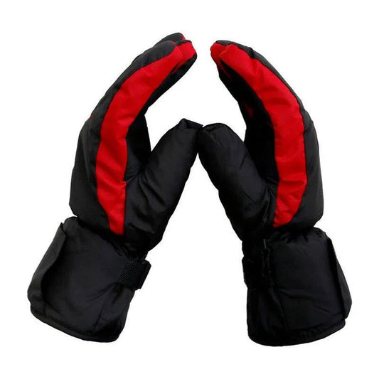 Winter Warm Gloves Motorcycle Riding glove thermostat With Battery Case type Windproof Fallproof And Heated-clothing-Biu Blaster-red-Uenel