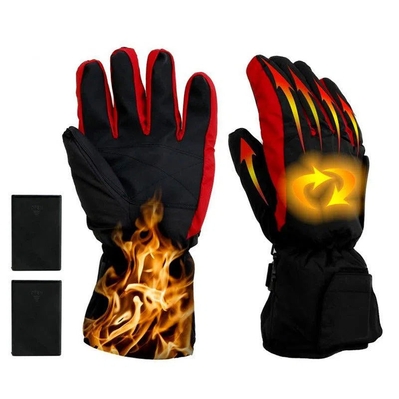 Winter Warm Gloves Motorcycle Riding glove thermostat With Battery Case type Windproof Fallproof And Heated-clothing-Biu Blaster-Uenel
