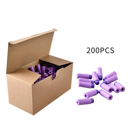 Worker Gen2 High-end Short Darts 200Pcs-nerf darts-m416 gel blaster-purple-1pack-m416gelblaster