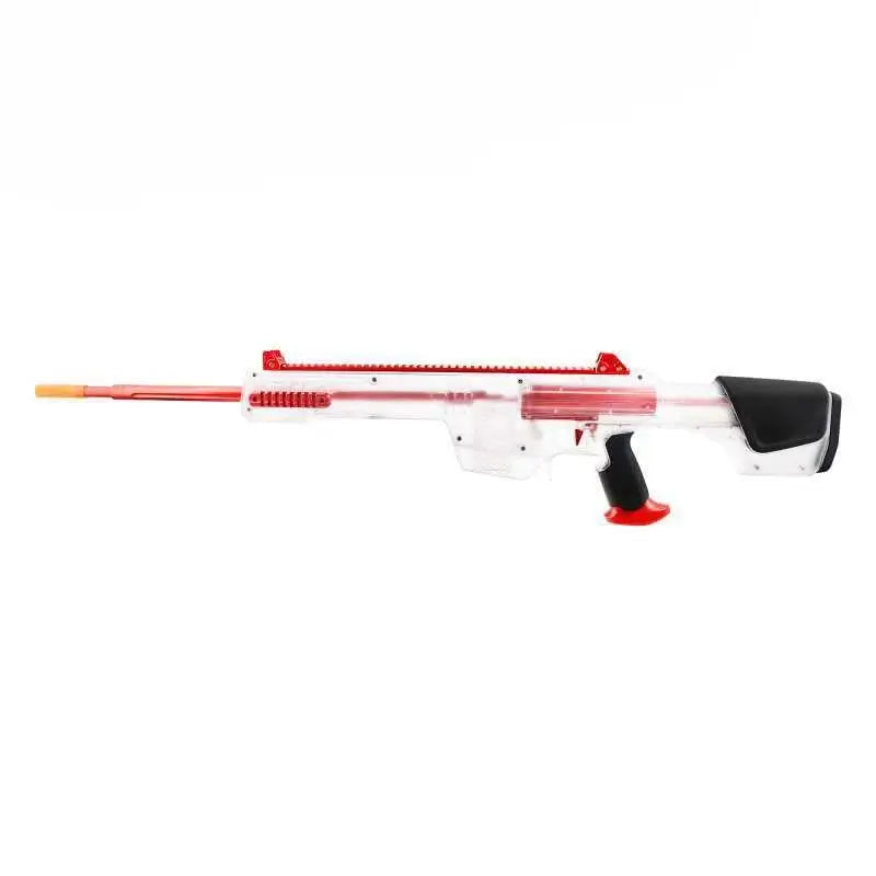 Worker Kunlun Bolt Action Nerf Sniper Blaster-m416gelblaster-clear red-m416gelblaster