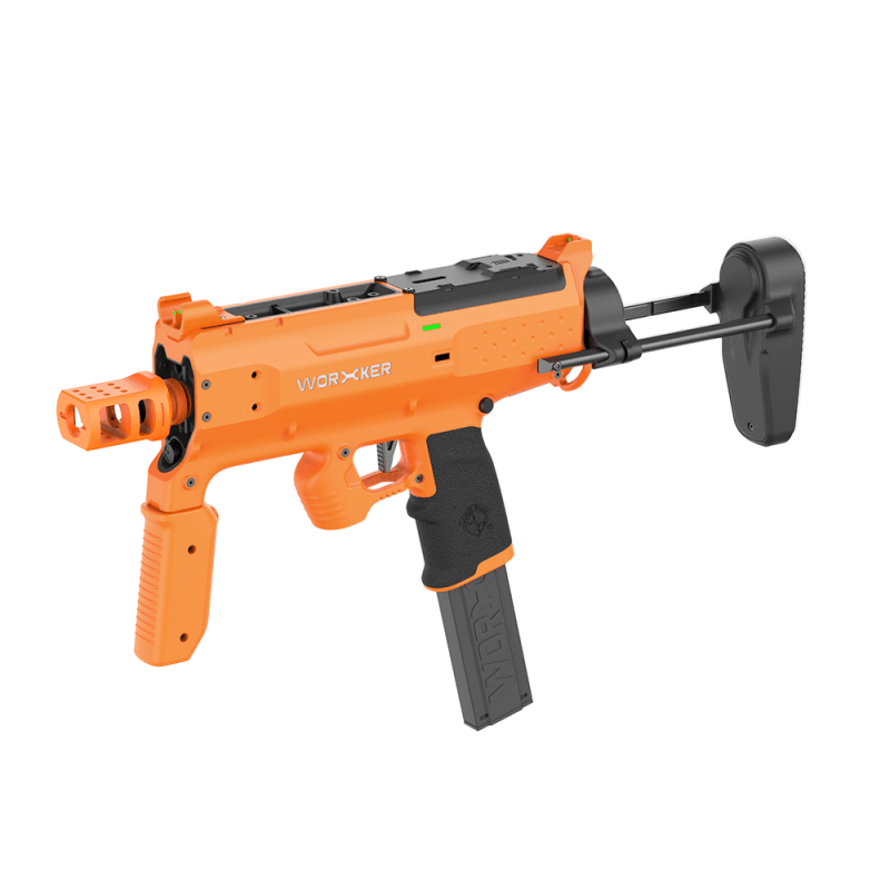 Worker Phoenix 2.0 Electric Dart Blaster-foam blaster-Biu Blaster-with mosfet-orange-Biu Blaster