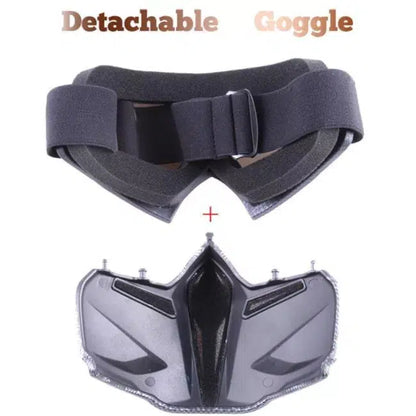 Retro Harley Tactical Face Mask with Detachable Google-玩具/游戏-Biu Blaster-Biu Blaster